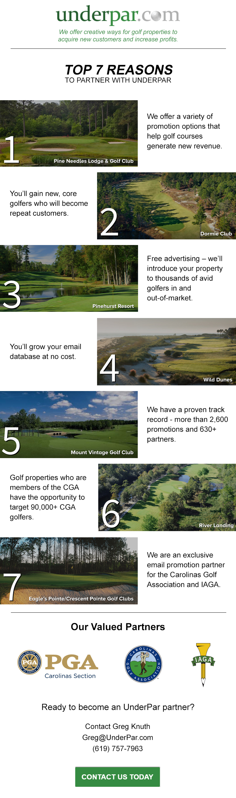 Top 7 Reasons To Partner With UnderPar